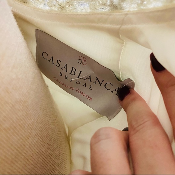 Casablanca Gowns Seabreeze Collection Wedding Dress Gown style 2193 size 10 - Picture 6 of 15
